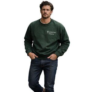 Champion Reverse Weave Sweatshirt XL Green With GE Aircraft Engines Logo